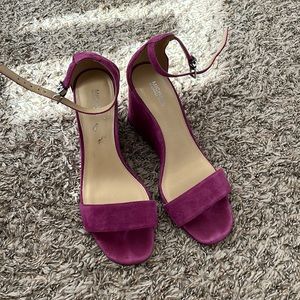 Michael Kors purple high heels shoes size 7